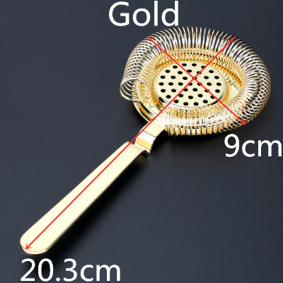 Stainless Steel Cocktail Strainer with Spring