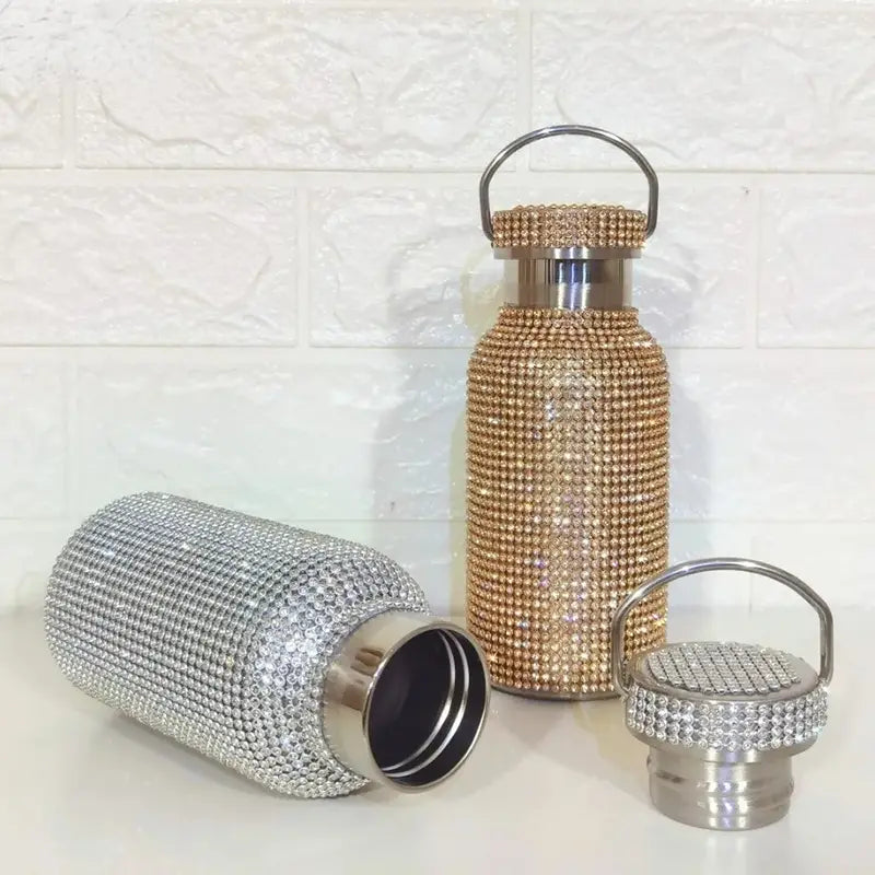 Rhinestone Stainless Steel Thermal Bottle