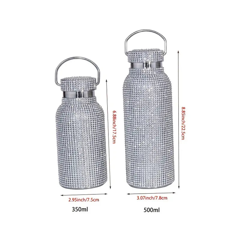 Rhinestone Stainless Steel Thermal Bottle