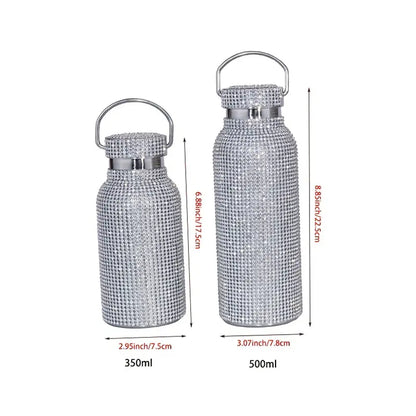 Rhinestone Stainless Steel Thermal Bottle
