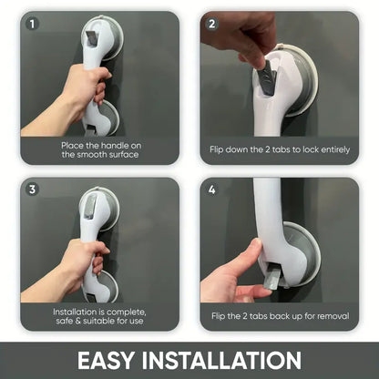 Suction-Cup Bathroom Handle