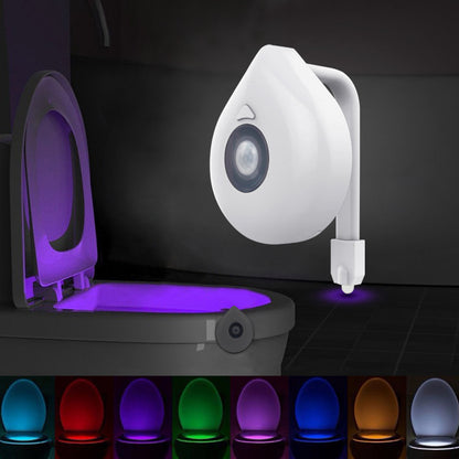 Motion-Sensor LED Toilet Night Light