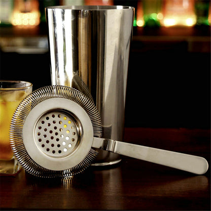Stainless Steel Cocktail Strainer with Spring