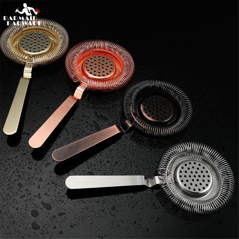 Stainless Steel Cocktail Strainer with Spring