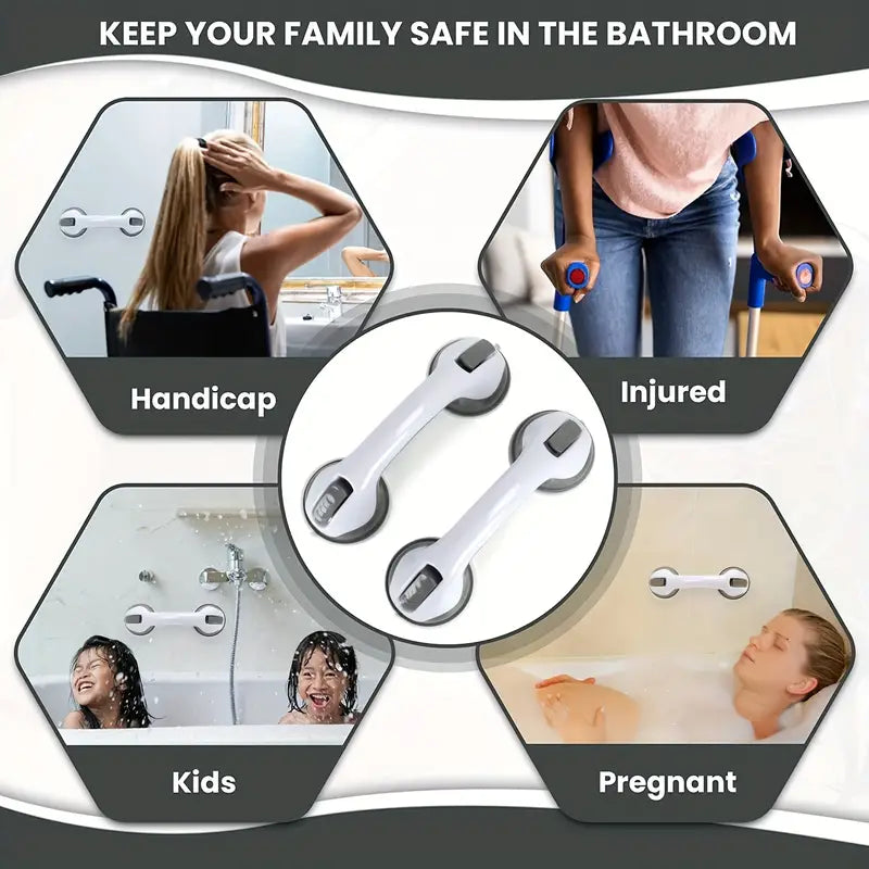 Suction-Cup Bathroom Handle