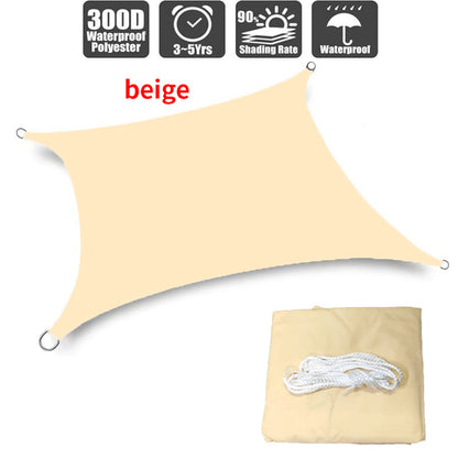 Waterproof Outdoor Sun Shade Sail for Garden and Terrace