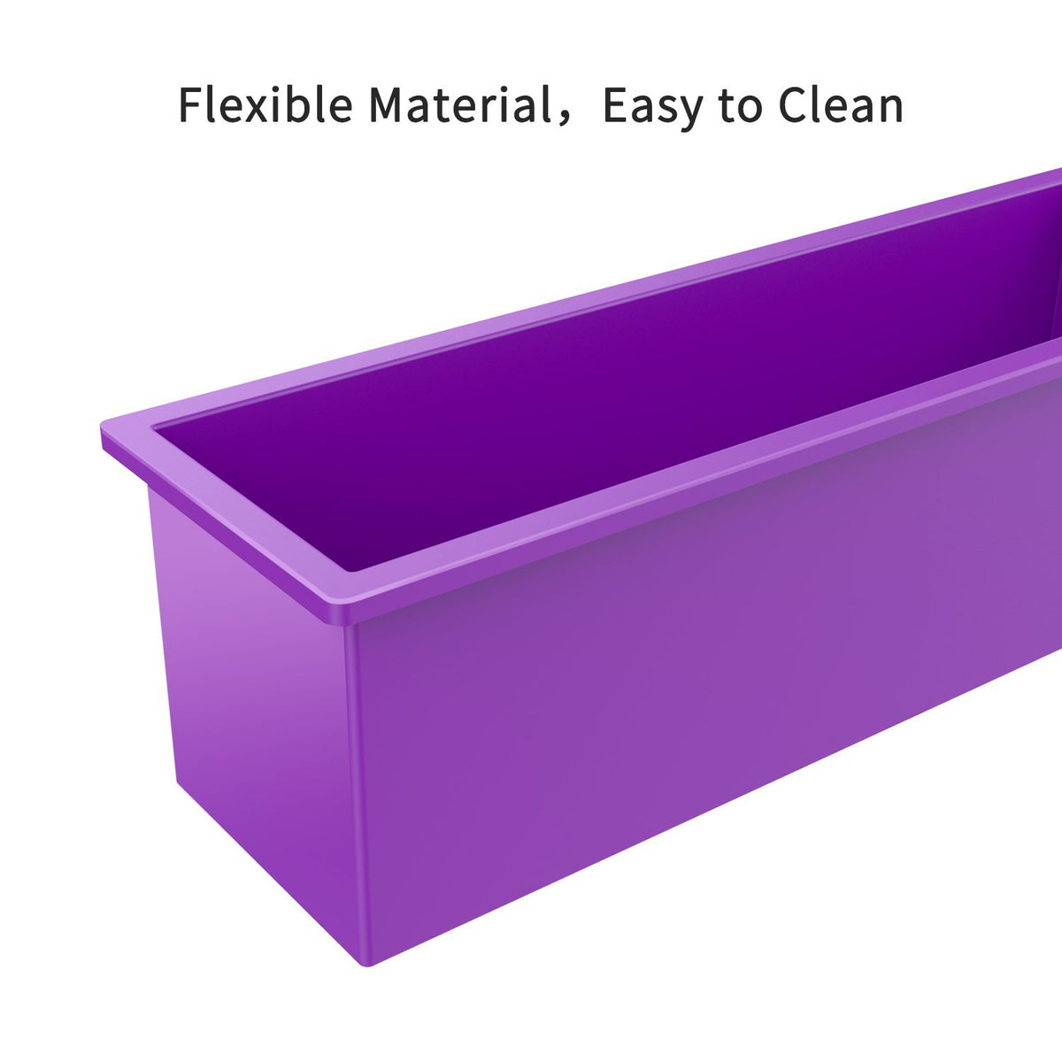 Silicone Soap Loaf Mold with Wooden Box