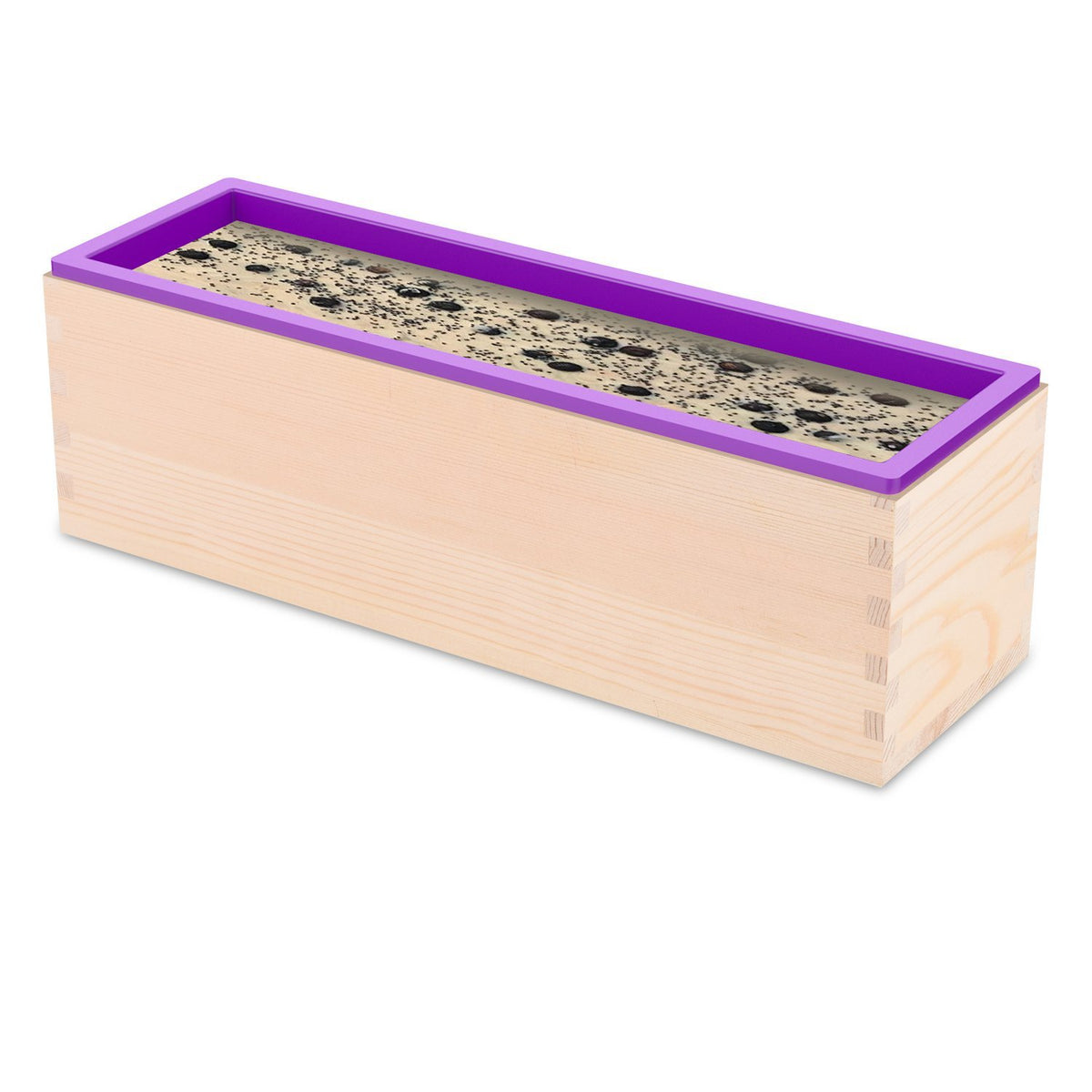 Silicone Soap Loaf Mold with Wooden Box