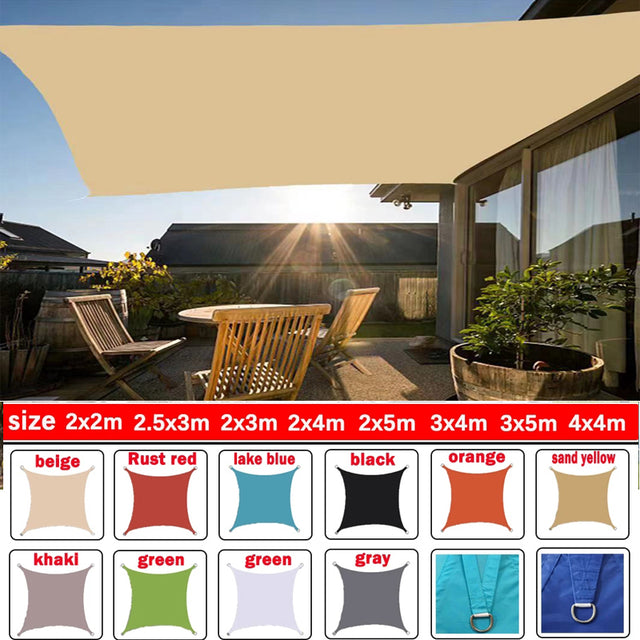 Waterproof Outdoor Sun Shade Sail for Garden and Terrace