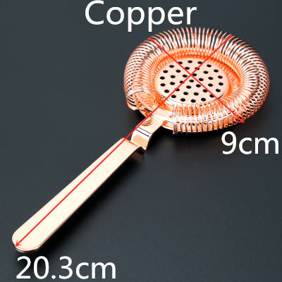 Stainless Steel Cocktail Strainer with Spring